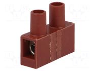 Connector: terminal block; 400V; with wire protector; brown; 4mm2 BM GROUP