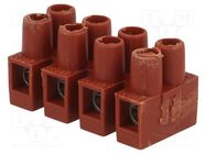 Terminal block; screw terminal; 2.5mm2; 250V; ways: 4; terminals: 8 BM GROUP