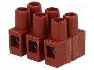 Terminal block; screw terminal; 2.5mm2; 250V; ways: 3; terminals: 6 BM GROUP