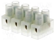 Terminal block; screw terminal; 2.5mm2; 250V; ways: 4; terminals: 8 BM GROUP