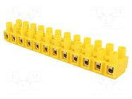 Connector: terminal block; 76A; 690V; with wire protector; yellow POKÓJ