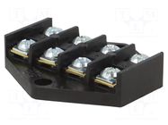 Connector: terminal block; 16A; 450V; screw terminal; black PLASTROL