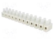 Connector: terminal block; 57A; 500V; with wire protector; white SIMET