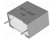 Capacitor: polypropylene; R71; 150nF; 13x5x11mm; THT; ±10%; 10mm KEMET