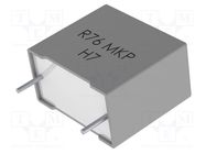 Capacitor: polypropylene; R76; 1.5uF; 32x22x37mm; THT; ±5%; 27.5mm KEMET