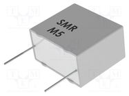 Capacitor: metallized PPS; SMR; 100nF; 18x6.5x12.5mm; THT; ±5% KEMET