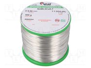 Tin; lead free; Sn99Ag0,3Cu0,7; 500um; 500g; reel; 216÷227°C; 3% 