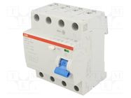 RCD breaker; Inom: 40A; Ires: 30mA; Max surge current: 5000A; IP20 ABB