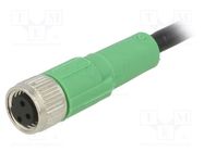 Connection lead; M8; PIN: 3; straight; 3m; plug; 250VAC; 4A; SAC; PVC PHOENIX CONTACT