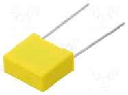 Capacitor: polypropylene; 100nF; 13x11x5mm; THT; ±10%; 10mm; 310VAC SR PASSIVES