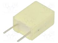 Capacitor: polyester; 1uF; 40VAC; 63VDC; 5mm; ±10%; 7.2x5x10mm; THT KEMET