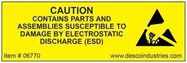 LABELS, ESD WARNING, 19.05MM x 50.8MM, 500PC ROLL