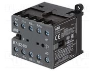 Contactor: 4-pole; NC x2 + NO x2; 220÷240VAC; 7A; B7; -20÷55°C ABB