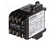 Contactor: 4-pole; NC + NO x3; 230VAC; 8.4A; 3TG10; connectors SIEMENS