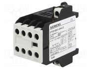 Contactor: 4-pole; NC + NO x3; 24VAC; 8.4A; 3TG10; screw terminals SIEMENS