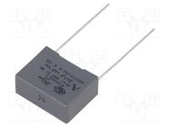 Capacitor: polypropylene; X1; R47 X1; 47nF; 18x7.5x13.5mm; THT KEMET