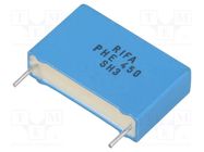 Capacitor: polypropylene; 220nF; 26x7x16.5mm; THT; ±5%; 22.5mm KEMET