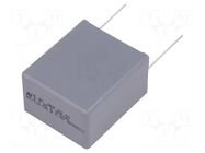 Capacitor: polypropylene; X2; R46 310V; 4.7uF; 630VDC; 310VAC; THT KEMET