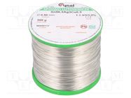 Tin; lead free; Sn96,5Ag3Cu0,5; 500um; 500g; reel; 217÷219°C; 3% 