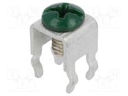 Terminal: screw terminal; THT,screw terminal; green; 7x5mm 