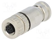 Connector: M12; plug; PIN: 8; female; A code-DeviceNet / CANopen HARTING