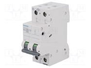 Circuit breaker; 400VAC; Inom: 16A; Poles: 2; Charact: B; 6kA; IP20 SIEMENS