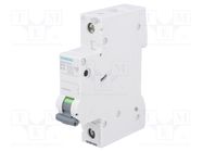 Circuit breaker; 230VAC; Inom: 10A; Poles: 1; Charact: B; 6kA; IP20 SIEMENS