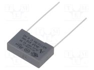 Capacitor: polypropylene; X2; R46 310V; 47nF; 18x5x11mm; THT; ±10% KEMET