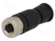 Connector: M12; plug; PIN: 8; female; A code-DeviceNet / CANopen HARTING