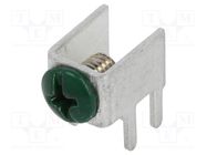 Terminal: screw terminal; THT,screw terminal; green; 7.5x5mm 