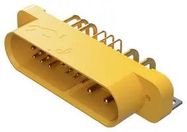 RECT PWR CONN, R/A PLUG, 25POS, THT