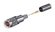 RF COAX CONN, 1.0/2.3 PLUG, 75 OHM/CRIMP