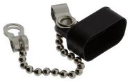 DUST CAP W/CHAIN, PE, 9POS, D SUB CONN