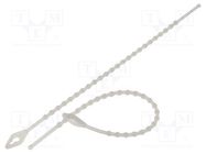 Cable tie; coral,multi use; L: 150mm; polyamide; natural; 100pcs. KSS WIRING