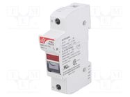 Fuse holder; cylindrical fuses; 10.3x38mm; 32A; Poles: 1; 24VDC DF ELECTRIC