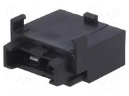 Fuse holder; 19mm; 20A; on cable,push-in; Leads: connectors; black MTA