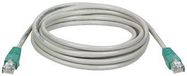 MOLDED CROSSOVER CABLE, CAT5E, 10FT GRAY