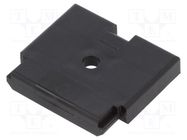 Holder; screw,push-in; Body: black; Mat: polypropylene; black MTA