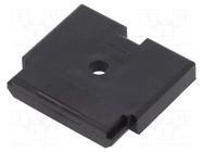Holder; screw,push-in; Body: black; polypropylene; black; UNIVAL MTA