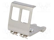 Mounting clamp; Keystone; for DIN rail mounting; Rail: TS35 LOGILINK