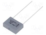 Capacitor: polyester; 4.7nF; 220VAC; 630VDC; 10mm; ±10%; 13x4x9mm KEMET