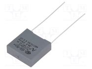 Capacitor: polypropylene; X2; R46; 330nF; 18x6x17.5mm; THT; ±20% KEMET