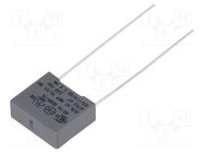 Capacitor: polypropylene; Y2; R41; 4.7nF; 13x5x11mm; THT; ±20%; 10mm KEMET