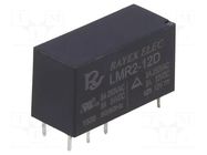 Relay: electromagnetic; DPDT; Ucoil: 12VDC; Icontacts max: 5A; LMR2 Recoy/RAYEX ELECTRONICS