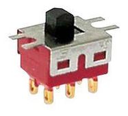 SLIDE SWITCH, DPDT, 5A, 120VAC, 28VDC