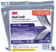 DUAL LOCK RECLOSABLE FASTENER, BLACK, 25.4MM