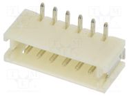 Connector: wire-board; socket; male; ZH; 1.5mm; PIN: 6; SMT; 50V; 1A JST