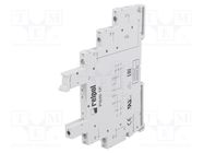 Socket; PIN: 5; 6A; 250VAC; for DIN rail mounting; screw terminals 