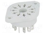 Socket; PIN: 11; 10A; 250VAC; on panel; for soldering; -40÷70°C RELPOL