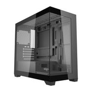 Darkflash C218M computer case + 6 ARGB fans (black), Darkflash